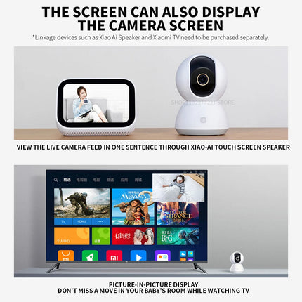 Original Xiaomi Smart Camera 2K 1296P HD 360 Angle Indoor Baby Security Monitor WIFI Night Webcam Video IP Camera Mi Smart Home