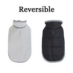 Reversible Pet Jacket Coat Warm Windproof Puppy Clothes Reflective Winter Fleece Dog Outfit For Small Medium Dogs French Bulldog
