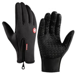Winter Cycling Gloves With Wrist Support Touch Screen Bicycle Gloves Outdoor Sports Anti-slip Windproof Bike Full Finger Gloves