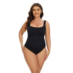 GUUDIA Ribbed Tummy Jumpsuit Daily Shaper Bodysuits Light Control Compress Tummy Control Open Crotch Shapewear Suits Open Crotch