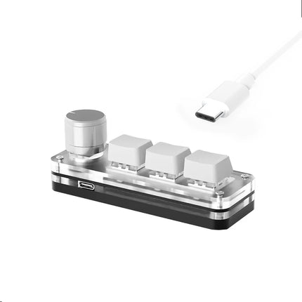 Macropad Macro Programming Keyboard RGB Mini Hot Swap Gaming Custom Knob Keypads Red Switch 3 Keys Knob For Photoshop Multimedia