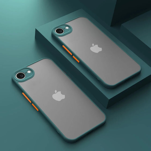 for iPhone 16E Case SE4 2025 Hard PC Armor Matte Luxury Color Blocking Shockproof Camera Protector Cases for iPhone 16e Cover