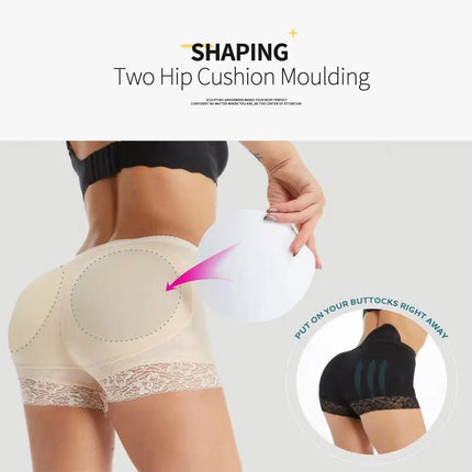 Women Butt Lifter Panty Fake Buttock Body Shaper Padded Underwear Lady Lift Bum High Waist Tummy Control Hip Panties