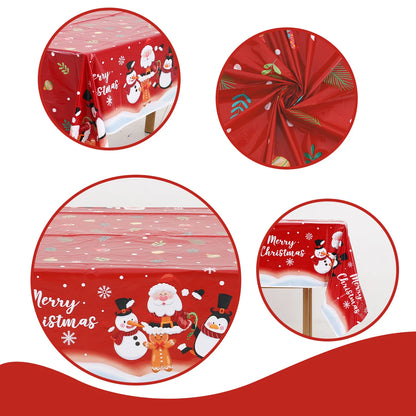 Christmas Tablecloth Merry Christmas Decorations For Home 2024 Navidad Noel  Xmas Tablecloth Decor Happy New Year Gift 2025