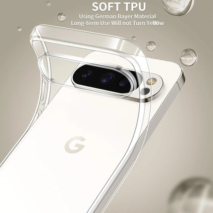 Ultra Thin Shockproof Silicone Soft Case For Google Pixel 9A 9 ProXL 8 8A 7 7A 6 6A Pro XL 5 Transparent Back Cover Clear Shell