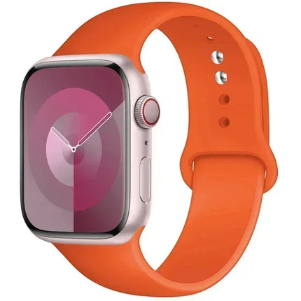 Silicone Band For Apple Watch strap 44mm 45mm 40mm 41mm 42-38mm 45 mm sport bracelet iwatch series 8 7 6 5 4 3 SE 9 Ultra 2 49mm