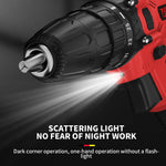 Feytory 21V Cordless Power Drill with 1500mAh Battery Electric Drill Driver 25+1 Torque 45Nm Screwdriver Kit Combi Drill 3/8"