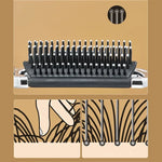 Foldable Hair Brush Portable Massage Comb Head Massager Anti-Static Travel Hair Combs with Mirror Girls Hair Styling Accessories