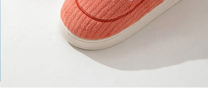Thick Sole Home Outside Indoor Men and Women Couples Winter Household Warm Fluffy Slippers High Heels Plush Cotton Shoes Ladies