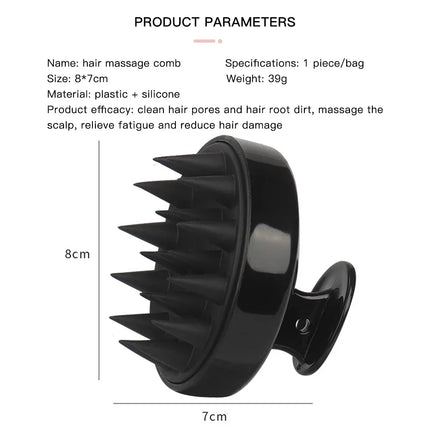 Silicone Scalp Massage Comb - Soft Hair Washing Brush for Growth, Shampoo & Shower, Gentle Scalp Massager for Hair Care