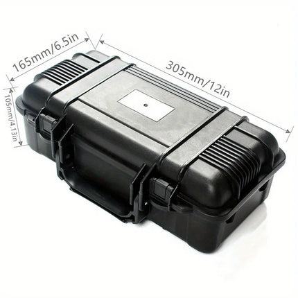 6 Sizes Black Hard Shell PP Carrying Toolbox Shockproof Portable Toolbox Secure Tools Safety Instrument Tool Storage Case