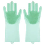Pet Grooming Cleaning Gloves Dog Cat Bathing Shampoo Glove Scrubber Magic Dishwashing Cleanner Sponge Silicon Hair Removal Glove