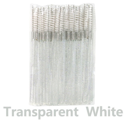 ANNAFRIS 50Pcs  Disposable Eyelash  Brush Soft Head Crystal Eyebrow Brush Lash Extension Brush  Mascara Wand Makeup Tool