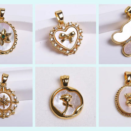 8/10MM 18K Gold Plated Brass Metal Hollow Beads Caps Flower Caps For Beads For DIY Beading Jewelry Making Supplies Wholesale