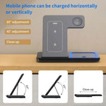 Foldable 3 in 1 30W Wireless Charging Station for iPhone
