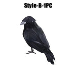 Simulation Black Crow Halloween Black Crow Props Simulation Fake Bird Ghost Festival Halloween Decoration Scary Toys