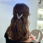 Luxury Shining Crystal Hair Clip For Women Korean V Shape Buckle Hairpins Girls Hair Accessories Headwear Fashion Ornaments Gift