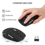 Wireless Mouse 2.4G Portable Silent Ergonomic Mice For Laptop iPad Tablet Notebook Mobile Phone Office Gaming Mouse USB Adapter