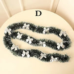 2M Christmas Eve Decoration Bar Tops Ribbon Garland Christmas Tree Kitchen Ornaments Wedding Party Christmas Decoration Prop