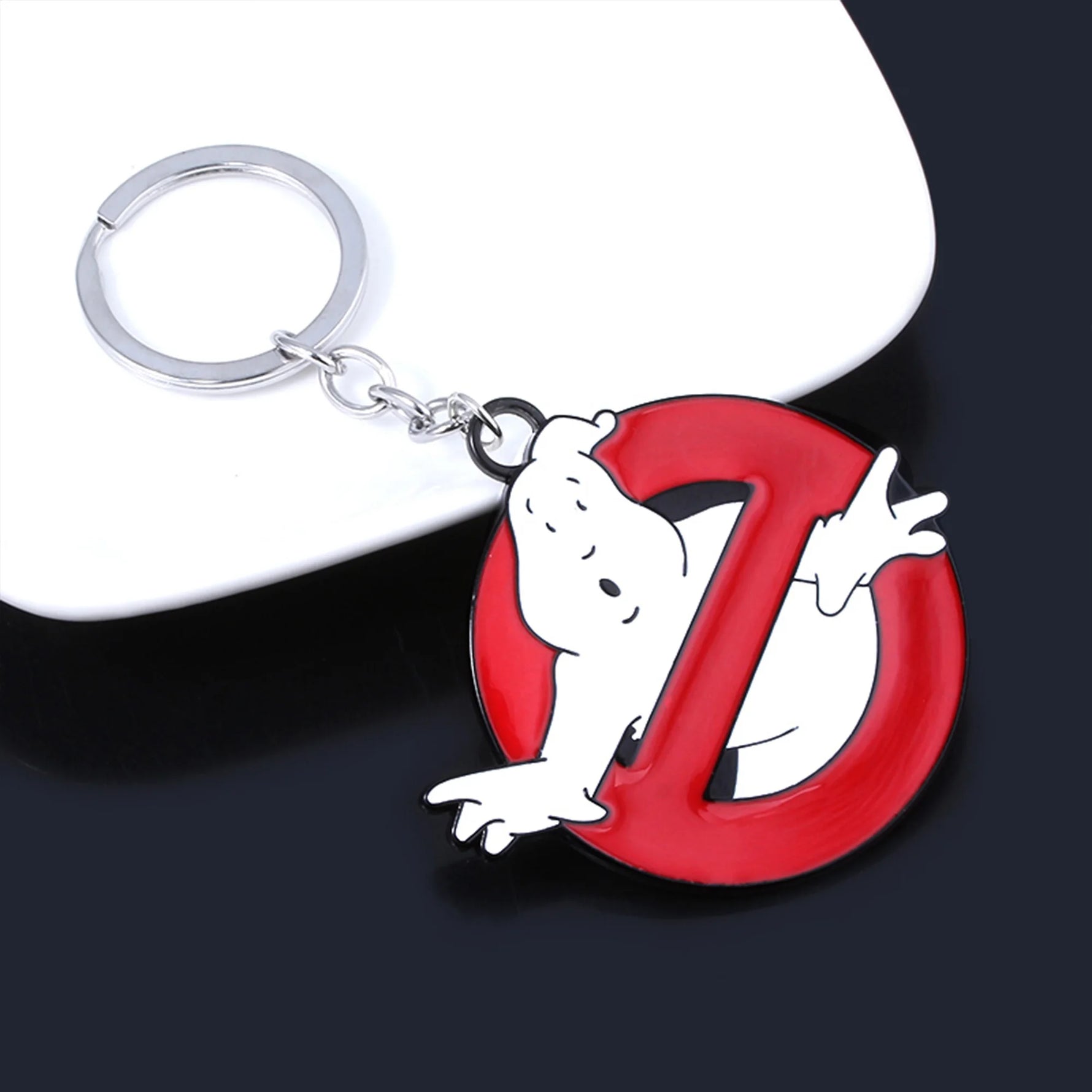 White Ghost Imp Keychain Personalized Ghost Pendant Unisex Halloween Jewelry Backpack Car Keychain Gift Accessory