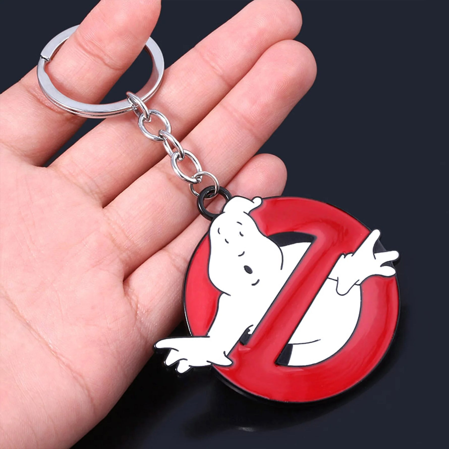 White Ghost Imp Keychain Personalized Ghost Pendant Unisex Halloween Jewelry Backpack Car Keychain Gift Accessory