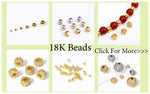 8/10MM 18K Gold Plated Brass Metal Hollow Beads Caps Flower Caps For Beads For DIY Beading Jewelry Making Supplies Wholesale