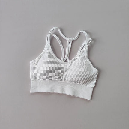 Sports Underwear Women'S Running Shockproof Summer Quick Drying Back Fitness Bra Vest Professional Training Yoga Bra
