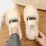 New Winter Men Warm Slippers Cotton Slippers Outdoor Indoor Cotton Shoes Waterproof Mens Comfortable Home Bedroom Plush Slippers