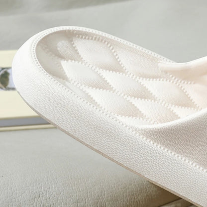 Concise Men's Home Slippers Anti-slip Anti-odor Thick Soft Sole Bathroom Cool Beach Women EVA Flat Silders Shoes Indoor Outdoor