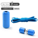 Elastic No Tie Shoelaces Semicircle Shoe Laces For Kids and Adult Sneakers Shoelace Quick Lazy Metal Lock Laces Shoe Strings