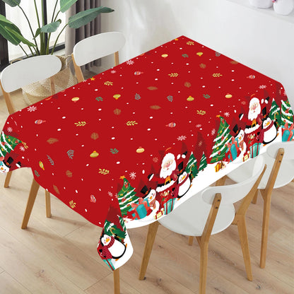 Christmas Tablecloth Merry Christmas Decorations For Home 2024 Navidad Noel  Xmas Tablecloth Decor Happy New Year Gift 2025