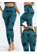 Women's Tie Dye Seamless Yoga Leggings High Waist Scrunch Butt Lifting Tights Soft&Stretchy Workout Skinny Pants