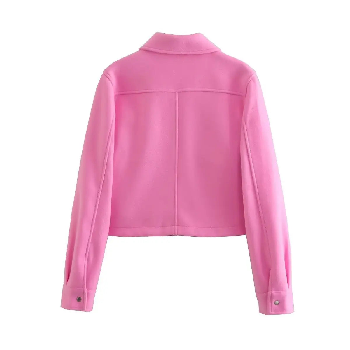 2024 Autumn New Product European and American Cross-border Women's Street Casual Fedora Shirt Woolen Jacket Top 8BS9568