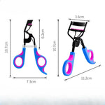 Eyelash Curler with 10pcs Replacement Pads Women Professional Eyelashes Curling Tweezers Clips Lasting Eyes Makeup Beauty Tools