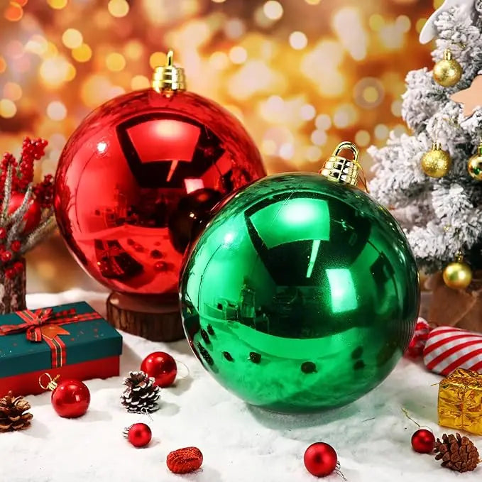 Christmas decorations red Ball 15cm Decorative Ornaments Ideal For Shopping Malls And Hotels Christmas Colorful Ball Decorations