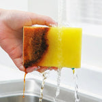 Highly Absorbent Cleaning Sponges Dish washing Magic Clean Pot Rust Stain Sponge Brush Kitchen Grease Cleaner Household Tools