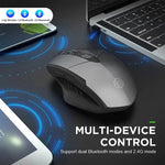 Bluetooth Compatible Mouse Rechargeable 2.4G INPHIC PM6 Wireless Mouse Office Mute Support PC Laptop Tablet Smartphone Universal