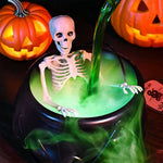 Sets Witch Cauldron Decoration With Magic Levitation Potion Bottle And Atomizer Dark Plastic Magic Basin Suitable for Halloween