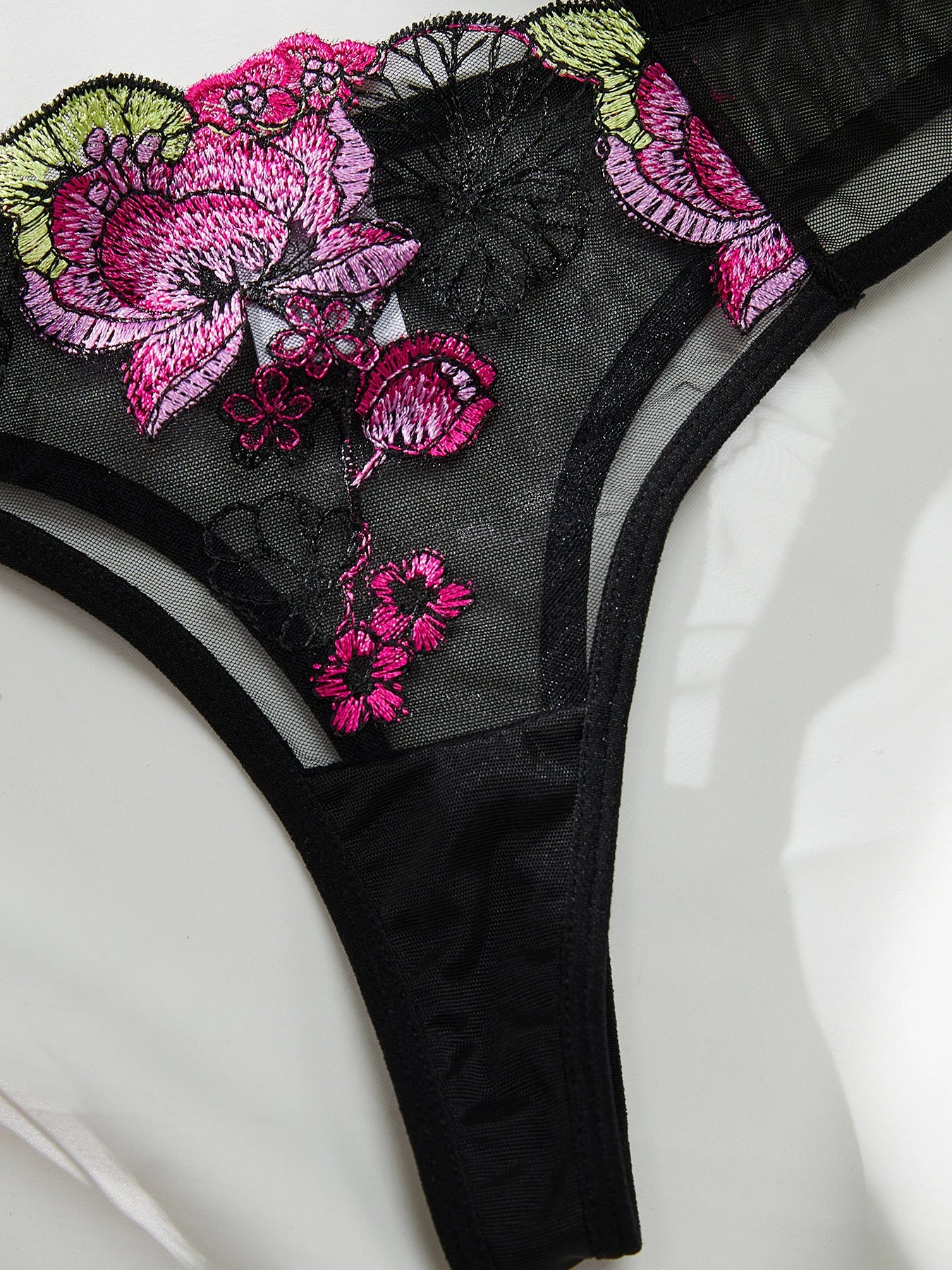 Summer Young Girls Floral Lingerie Hot Transparent Cheap Lingerie set Sexy Two Piece Bras Panty Brief Underwear  Sets