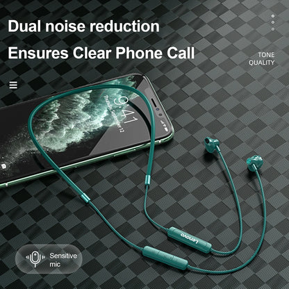 New Lenovo SH1 Wireless Earphone Bluetooth 5.0 Chip HIFI Sound Quality IPX5 Waterproof Sports Headset Magnetic Neckband Earbuds
