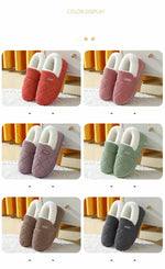Eyriphy Winter Warm Plush Slippers Women Comfort Warm Cotton Shoes Soft Sole Indoor Outdoor Bedroom Slides Female Lovely Slipper