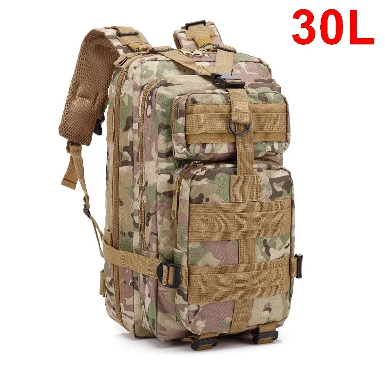 QT&QY 30/50L Tactical Backpacks Man Traveling Bags Survival Outdoor 3P Assault Pack EDC Molle Pack hiking Trekking Hunting Bag