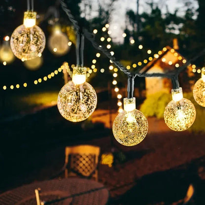 100 LED Solar Light Outdoor IP65 Waterproof String Fairy Lamps Solar Garden Garlands Christmas Decoration 12M