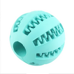 New pet leaking ball toys dogs playing with natural rubber leaking device grappling and biting and grinding elastic toys