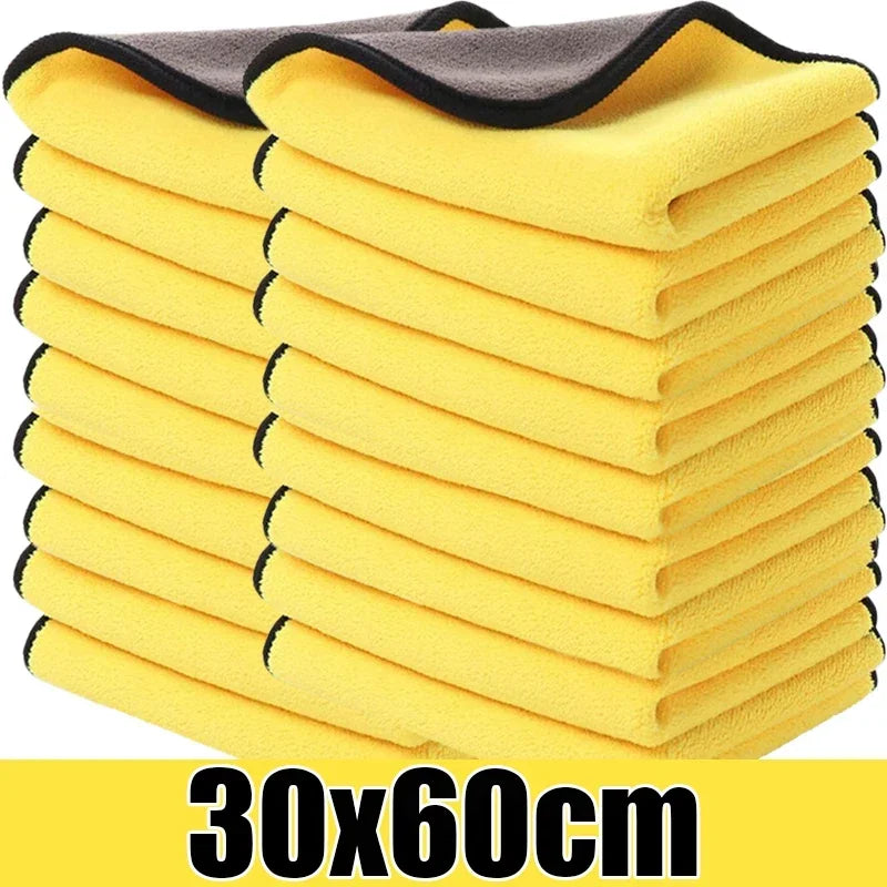 Wholesale Double Sides Car Microfiber Cloths Super Absorbent Washing Drying Cleaning Towels Auto Detailing Towel Rags Clean Tool