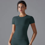 Yoga Vest Training Fitness Top Windproof Running Suit Solid Colour Cycling Fitness Quick Dry Women's Sweatshirt