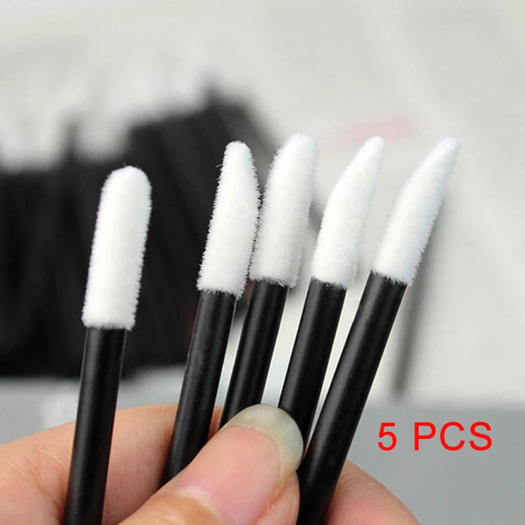 5/50/100 Pcs Lip Brushes Disposable Cosmetic Lip Brush Lipstick Lip Glossy Wands Cleaner Applicator Eyeshadow Makeup Brush Tool