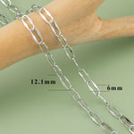 YEGUI C77,diy chain,18k gold rhodium plated,copper,pass REACH,nickel free,jewelry making,charms,diy bracelet necklace,1m/lot