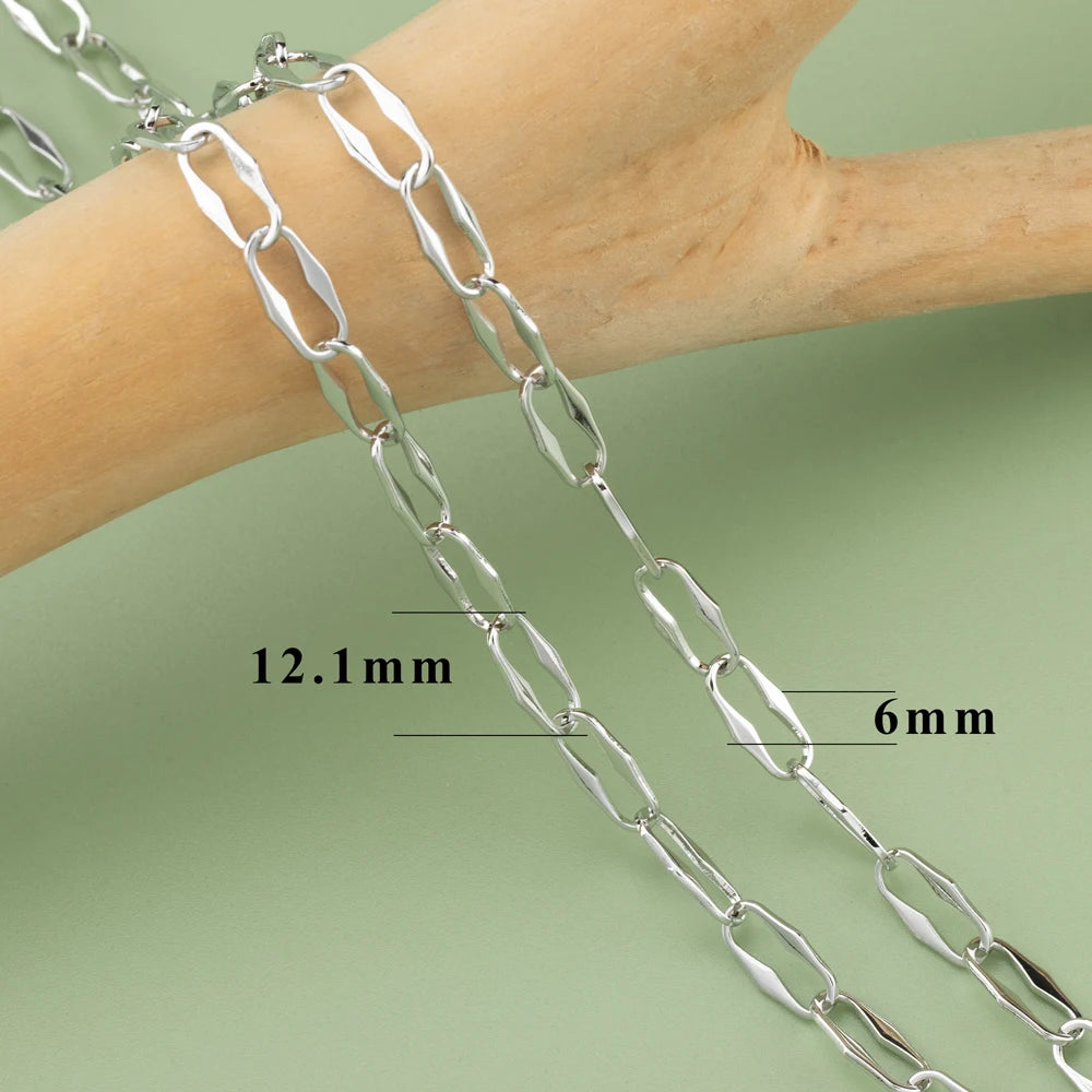 YEGUI C77,diy chain,18k gold rhodium plated,copper,pass REACH,nickel free,jewelry making,charms,diy bracelet necklace,1m/lot