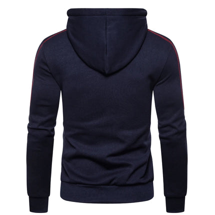 Men's Hoodie Black White Army Green Red Hooded Color Block Fleece Cool Casual Winter Clothing Apparel Hoodies Sweatshirts